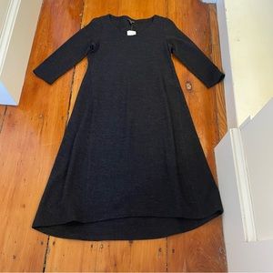 Eileen Fisher 100% Wool Pullover Dress.